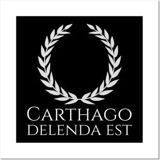 Carthago Delenda Est - Ancient Roman History Punic Wars SPQR Posters and Art
